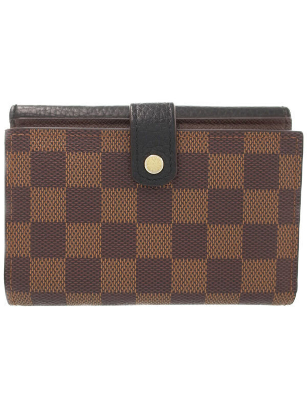 Louis Vuitton fold Wallet Bi Normandie Portefeuille Short Damier Brown